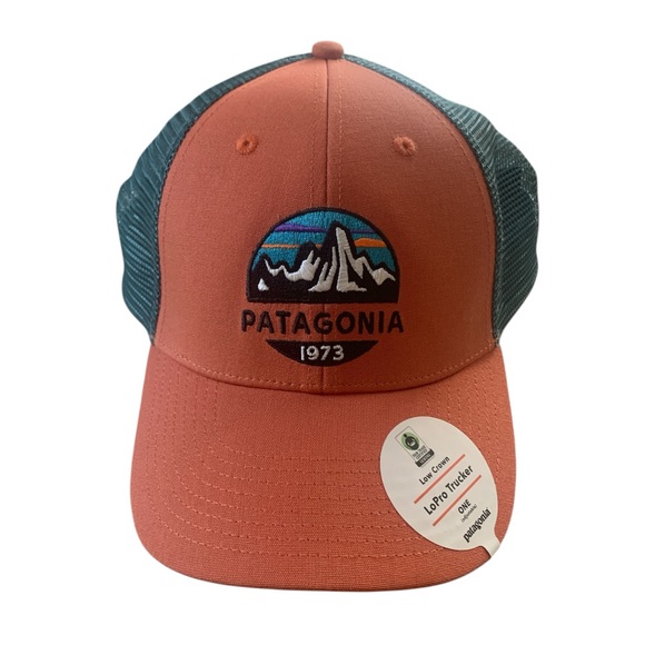 Patagonia Other - Patagonia Lopro Trucker Hat | Mesh Snapback Mountain Logo NWT
